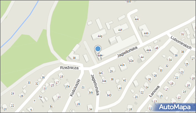 Dobczyce, Kościuszki Tadeusza, gen., 12, mapa Dobczyce