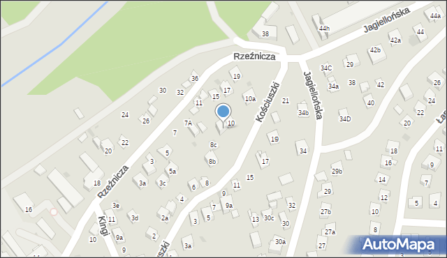 Dobczyce, Kościuszki Tadeusza, gen., 8a, mapa Dobczyce