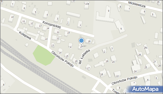 Dobiegniew, Konopnickiej Marii, 17, mapa Dobiegniew