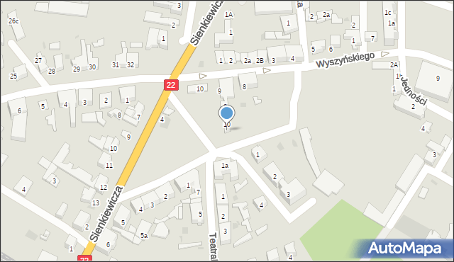 Dobiegniew, Kościuszki Tadeusza, gen., 11, mapa Dobiegniew