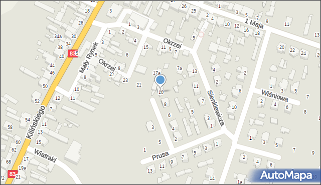 Dobra, Konopnickiej Marii, 10, mapa Dobra