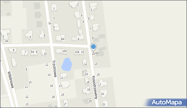 Dobra, Kosodrzewiny, 11, mapa Dobra