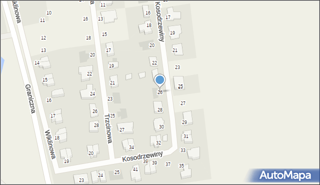 Dobra, Kosodrzewiny, 26, mapa Dobra