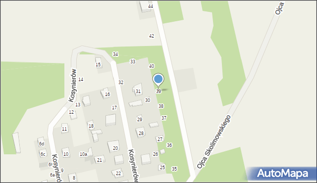 Dobra, Kosynierów, 39, mapa Dobra