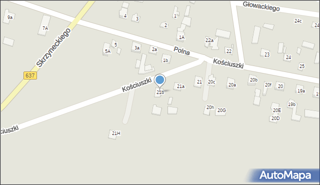 Dobre, Kościuszki Tadeusza, gen., 21b, mapa Dobre