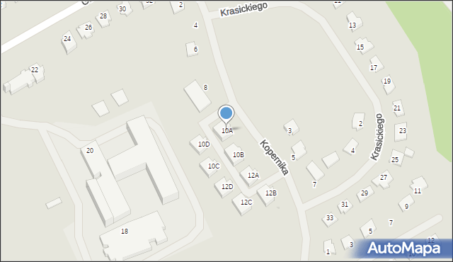 Dobre Miasto, Kopernika Mikołaja, 10A, mapa Dobre Miasto