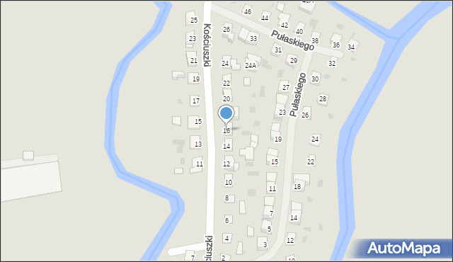 Dobre Miasto, Kościuszki Tadeusza, gen., 16, mapa Dobre Miasto