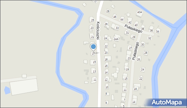 Dobre Miasto, Kościuszki Tadeusza, gen., 17, mapa Dobre Miasto