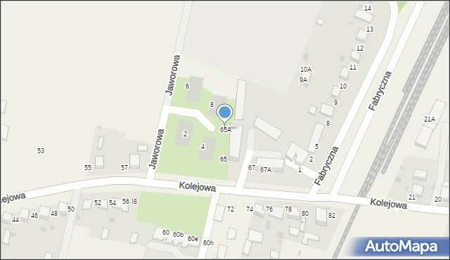 Dobroszyce, Kolejowa, 65A, mapa Dobroszyce