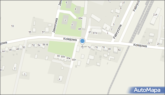 Dobroszyce, Kolejowa, 72, mapa Dobroszyce