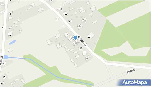 Dobrowoda, Kolejowa, 10, mapa Dobrowoda