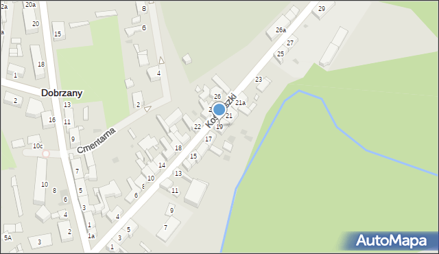 Dobrzany, Kościuszki Tadeusza, gen., 19, mapa Dobrzany