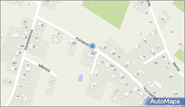 Dobrzeń Wielki, Konopnickiej Marii, 31a, mapa Dobrzeń Wielki
