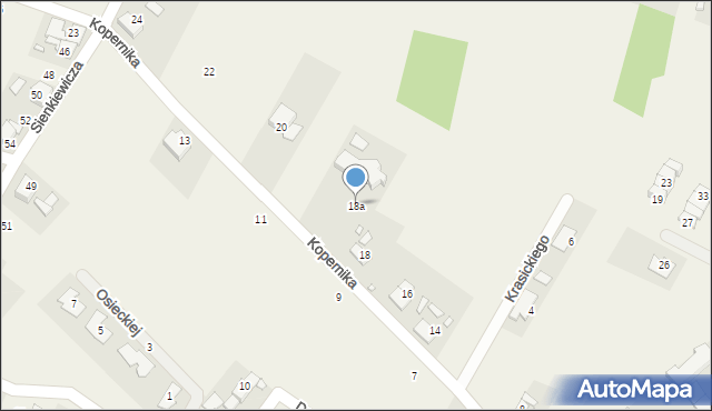 Dobrzeń Wielki, Kopernika Mikołaja, 18a, mapa Dobrzeń Wielki