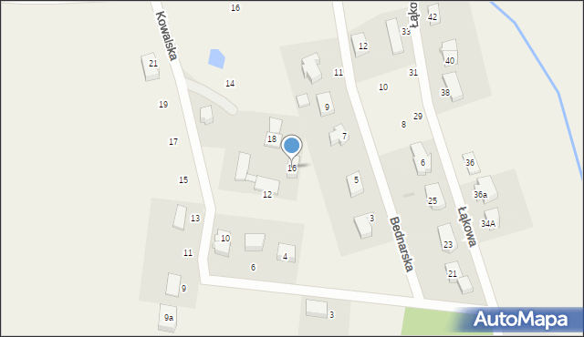 Dobrzewino, Kowalska, 16, mapa Dobrzewino