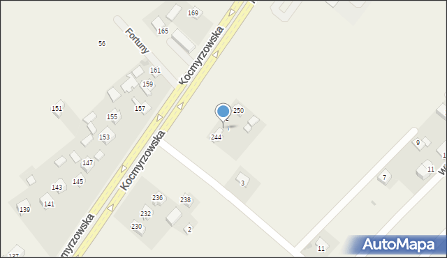 Dojazdów, Kocmyrzowska, 246, mapa Dojazdów