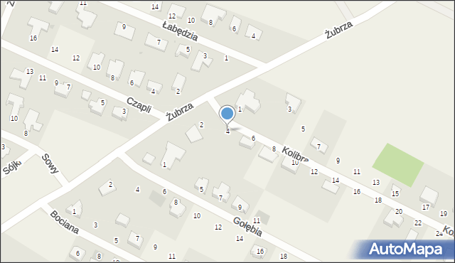 Dołuje, Kolibra, 4, mapa Dołuje