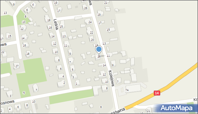 Domaniewice, Kolejowa, 16, mapa Domaniewice
