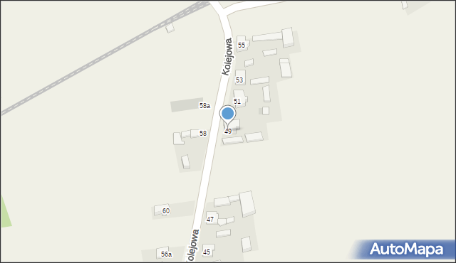 Domaniewice, Kolejowa, 49, mapa Domaniewice