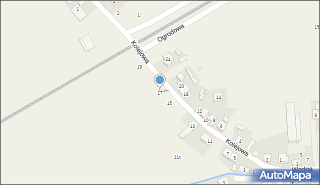 Dopiewiec, Kolejowa, 17, mapa Dopiewiec