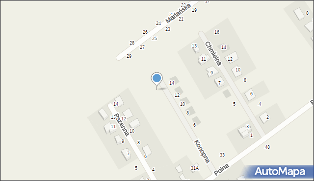 Dopiewiec, Konopna, 11, mapa Dopiewiec