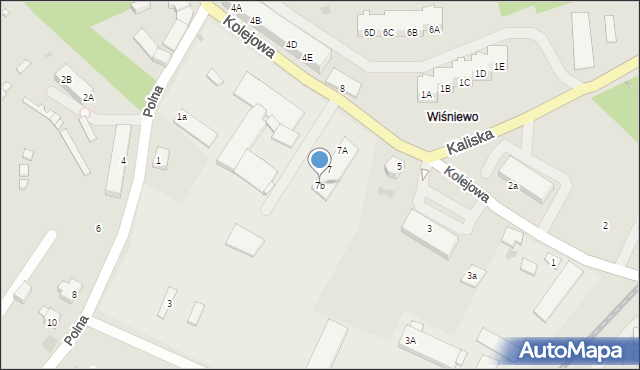 Drawno, Kolejowa, 7b, mapa Drawno