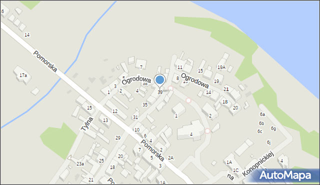 Drawno, Kościuszki Tadeusza, gen., 39, mapa Drawno