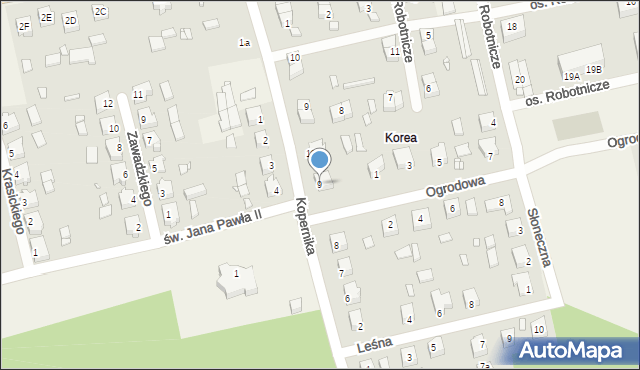 Drawski Młyn, Kopernika Mikołaja, 9, mapa Drawski Młyn