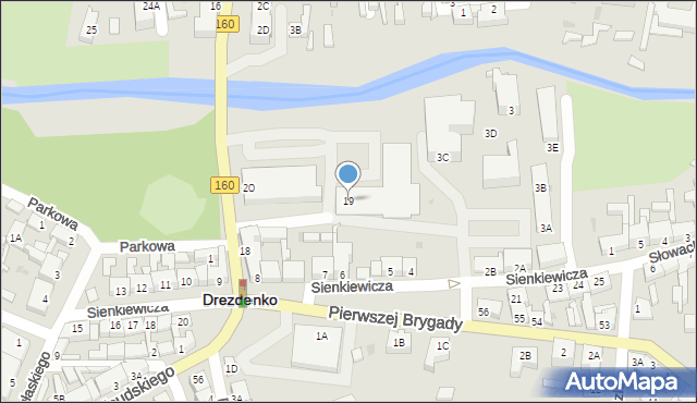 Drezdenko, Kościuszki Tadeusza, gen., 19, mapa Drezdenko