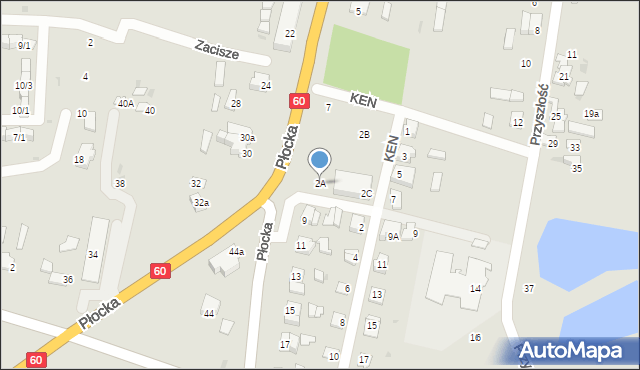 Drobin, Komisji Edukacji Narodowej, 2A, mapa Drobin