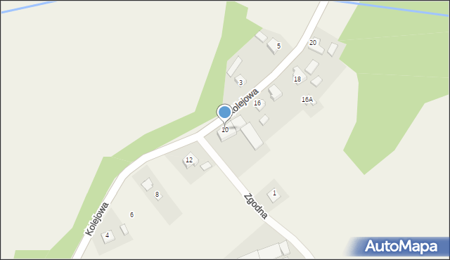 Drogomyśl, Kolejowa, 10, mapa Drogomyśl