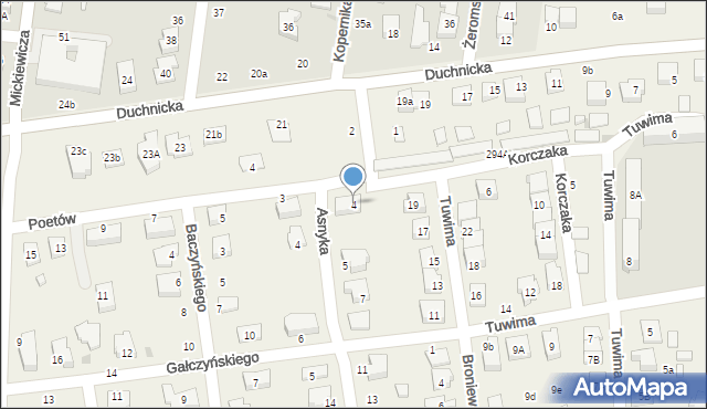 Duchnice, Korczaka Janusza, 4, mapa Duchnice