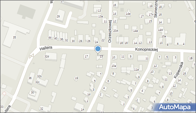 Działdowo, Konopnickiej Marii, 15, mapa Działdowo