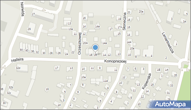 Działdowo, Konopnickiej Marii, 16, mapa Działdowo