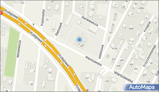 Dziekanów Leśny, Kolejowa, 212, mapa Dziekanów Leśny