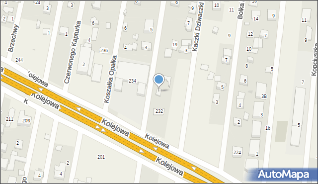 Dziekanów Leśny, Kota w Butach, 2a, mapa Dziekanów Leśny