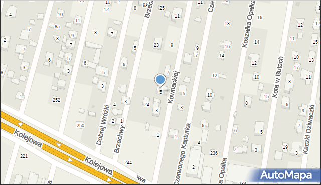 Dziekanów Leśny, Kownackiej Marii, 5, mapa Dziekanów Leśny