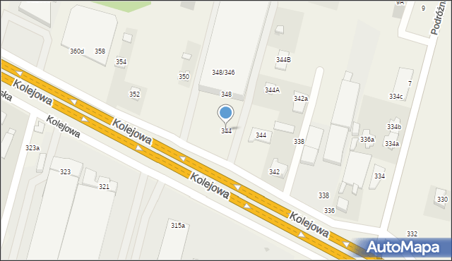 Dziekanów Polski, Kolejowa, 344, mapa Dziekanów Polski