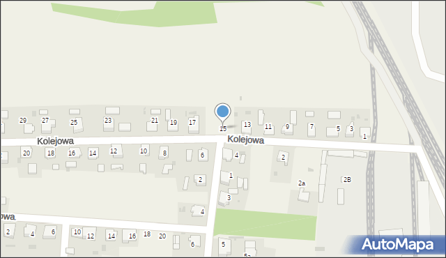 Dziergowice, Kolejowa, 15, mapa Dziergowice