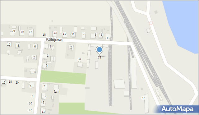 Dziergowice, Kolejowa, 2B, mapa Dziergowice