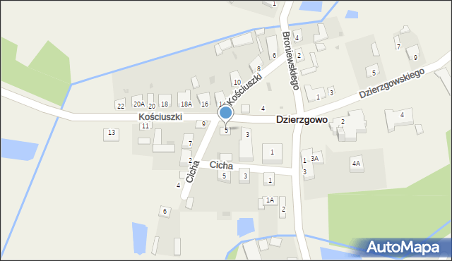 Dzierzgowo, Kościuszki Tadeusza, gen., 5, mapa Dzierzgowo