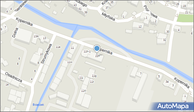 Dzierżoniów, Kopernika Mikołaja, 11h, mapa Dzierżoniów