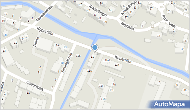 Dzierżoniów, Kopernika Mikołaja, 11s, mapa Dzierżoniów