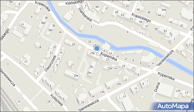 Dzierżoniów, Kopernika Mikołaja, 25b, mapa Dzierżoniów