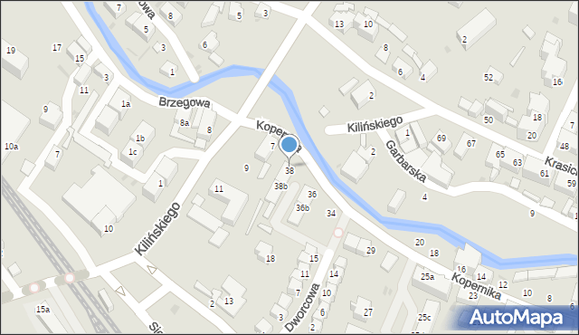 Dzierżoniów, Kopernika Mikołaja, 38a, mapa Dzierżoniów