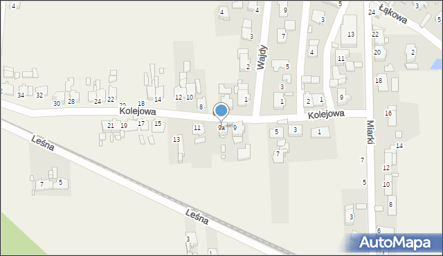 Dziewkowice, Kolejowa, 9a, mapa Dziewkowice