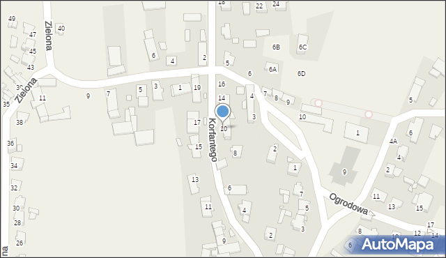 Dziewkowice, Korfantego Wojciecha, 10, mapa Dziewkowice