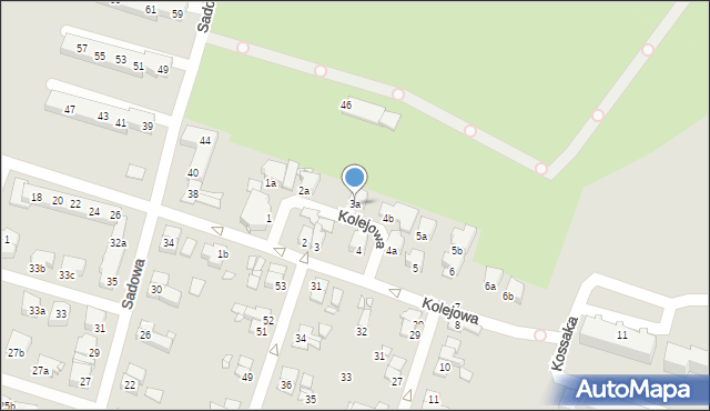 Elbląg, Kolejowa, 3a, mapa Elbląga