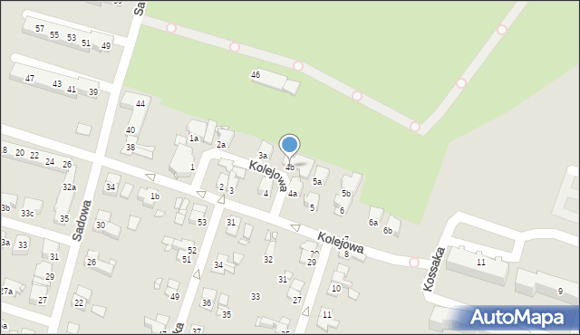 Elbląg, Kolejowa, 4b, mapa Elbląga