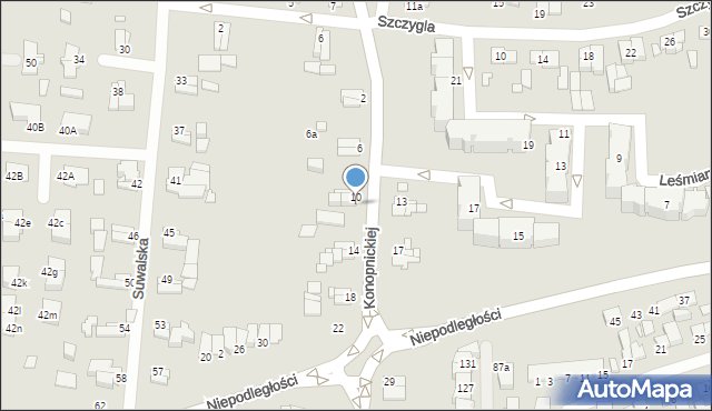 Elbląg, Konopnickiej Marii, 12, mapa Elbląga
